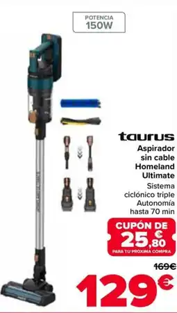 Carrefour TAURUS Aspirador sin cable Homeland Ultimate oferta