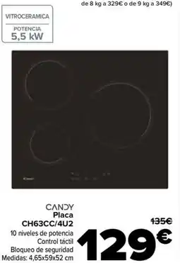 Carrefour CANDY Placa CH63CC/4U2 oferta