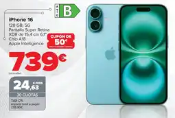 Carrefour iPhone 16 oferta