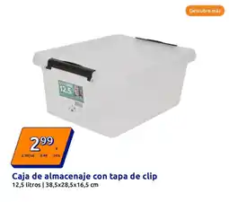 Action Caja de almacenaje con tapa de clip oferta