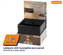Action Lámpara LED recargable para pared oferta