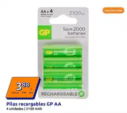 Action Pilas recargables GP AA oferta