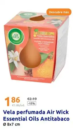 Action AIR WICK Vela perfumada Essential Oils Antitabaco oferta