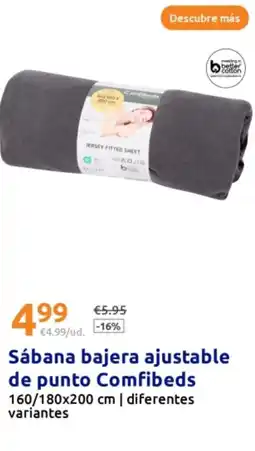 Action COMFIBEDS Sábana bajera ajustable de punto oferta