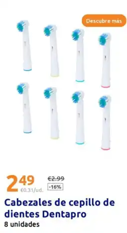 Action DENTAPRO Cabezales de cepillo de dientes oferta