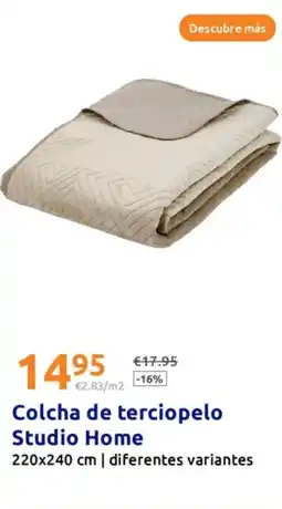 Action Colcha de terciopelo Studio Home oferta