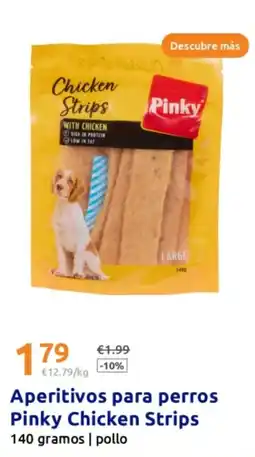 Action PINKY Aperitivos para perros Chicken Strips oferta