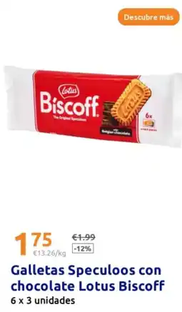 Action LOTUS Galletas Speculoos con chocolate Biscoff oferta