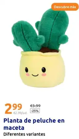 Action Planta de peluche en maceta oferta
