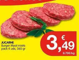 CashDiplo JUCARNE Burger Meat mixta pack 4 uds oferta