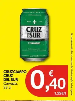 CashDiplo CRUZCAMPO CRUZ DEL SUR Cerveza oferta