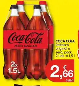 CashDiplo COCA COLA Refresco original o zero oferta