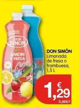 CashDiplo DON SIMÓN Limonada de fresa o frambuesa oferta