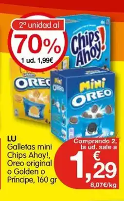 CashDiplo LU Galletas mini Chips Ahoy!, Oreo original o Golden o Príncipe oferta