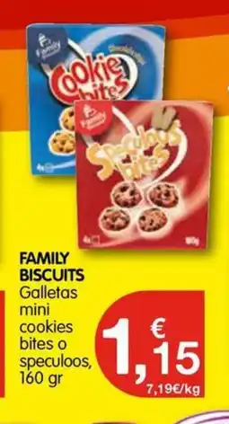 CashDiplo FAMILY BISCUITS Galletas mini cookies bites o speculoos oferta