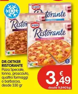 CashDiplo DR.OETKER RISTORANTE Pizza Speciale, tonno, prosciuto, quattro formaggi o barbacoa, desde oferta
