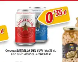 Alsara Supermercados ESTRELLA DEL SUR Cerveza oferta