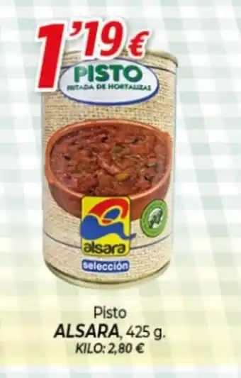 Alsara Supermercados ALSARA Pisto oferta