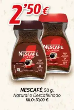 Alsara Supermercados NESCAFÉ Natural o Descafeinado oferta