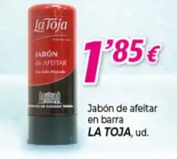 Alsara Supermercados LA TOJA Jabón de afeitar en barra oferta