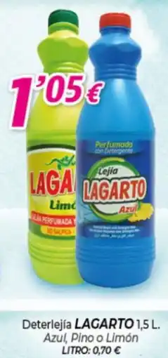 Alsara Supermercados LAGARTO Deterlejía Azul, Pino o Limón oferta