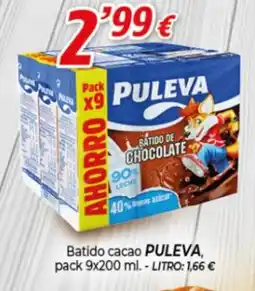 Alsara Supermercados PULEVA Batido cacao oferta