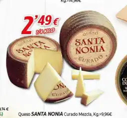 Alsara Supermercados SANTA NONIA Queso Curado Mezcla oferta