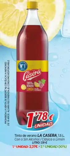 Alsara Supermercados LA CASERA Tinto de verano oferta