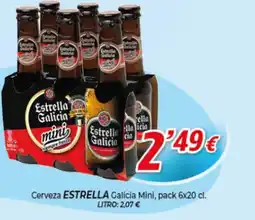 Alsara Supermercados ESTRELLA Cerveza Galicia Mini oferta