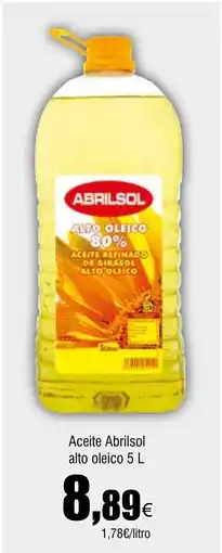 Cash FROIZ ABRILSOL Aceite alto oleico oferta