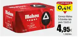 Cash FROIZ Cerveza Mahou 5 Estrellas oferta