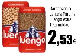 Cash FROIZ LUENGO Garbanzos o Lenteja Pardina extra oferta