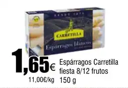 Cash FROIZ CARRETILLA Espárragos fiesta 8/12 frutos oferta
