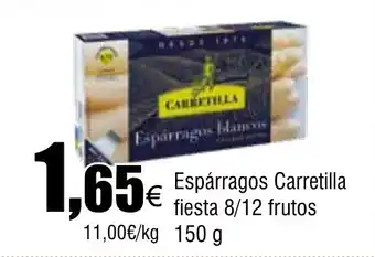 Cash FROIZ CARRETILLA Espárragos fiesta 8/12 frutos oferta