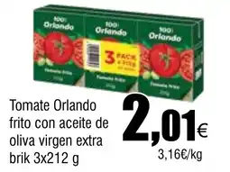 Cash FROIZ ORLANDO Tomate frito con aceite de oliva virgen extra oferta