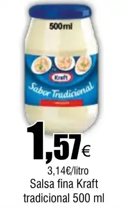 Cash FROIZ KRAFT Salsa fina tradicional oferta