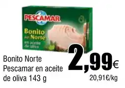 Cash FROIZ PESCAMAR Bonito Norte en aceite de oliva oferta