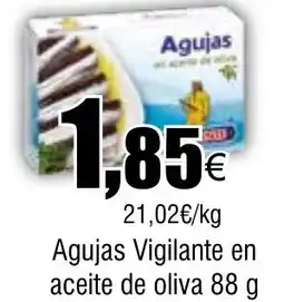 Cash FROIZ Agujas Vigilante en aceite de oliva oferta