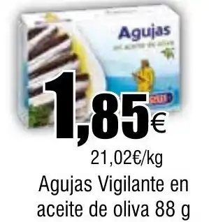 Cash FROIZ Agujas Vigilante en aceite de oliva oferta