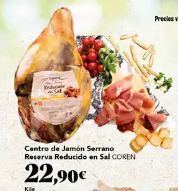 Gadis COREN Centro de Jamón Serrano Reserva Reducido en Sal oferta