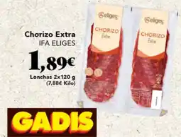 Gadis IFA ELIGES Chorizo Extra oferta
