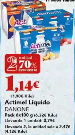Gadis DANONE Actimel Líquido oferta
