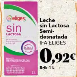 Gadis IFA ELIGES Leche sin Lactosa Semi- desnatada oferta