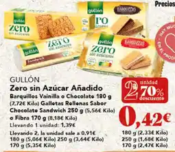 Gadis GULLÓN Zero sin Azúcar Añadido oferta