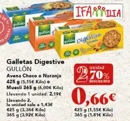 Gadis GULLÓN Galletas Digestive oferta
