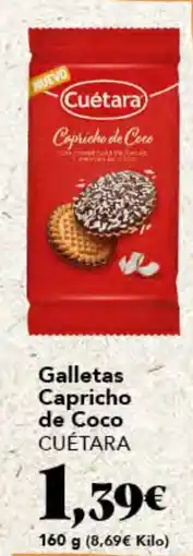 Gadis CUÉTARA Galletas Capricho de Coco oferta