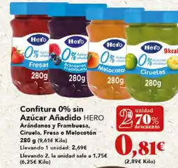 Gadis HERO Confitura 0% sin Azúcar Añadido oferta