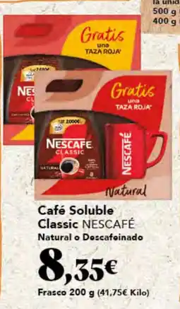 Gadis NESCAFÉ Café Soluble Classic Natural o Descafeinado oferta