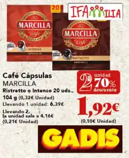 Gadis MARCILLA Café Cápsulas oferta