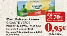Gadis GIGANTE VERDE Maíz Dulce en Grano oferta